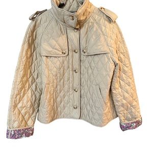 Ladies Lilly Pulitzer Quilted jacket- Med,Lg? Please Read